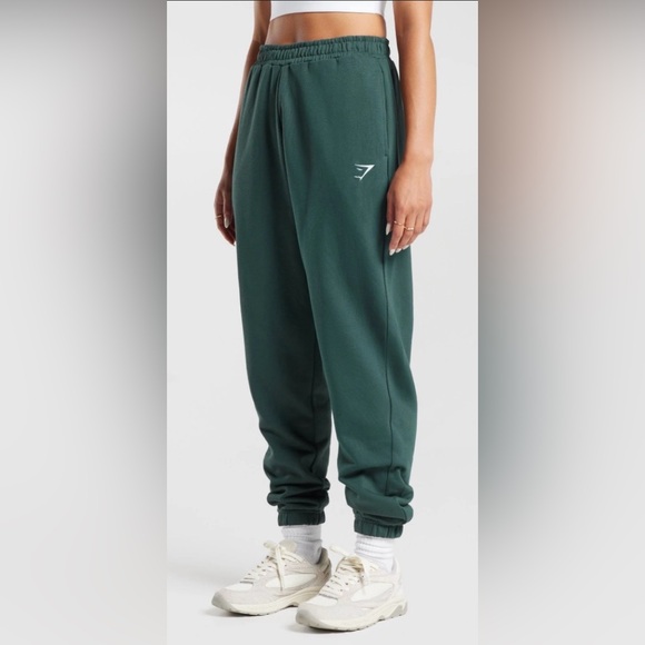 Gymshark Pants - Gymshark Women's Dark Green Jogger Pants